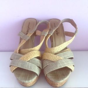 Beautiful Wedges from Charming Charlie Like New!